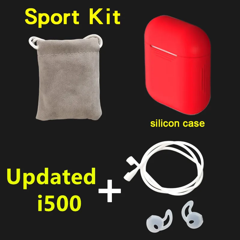 Updated i500 red Обновленный i500 TWS/i500x TWS Беспроводной Bluetooth гарнитуры TWS i500 pk i200 TWS i9000 TWS i500 - Цвет: Updated i500 red