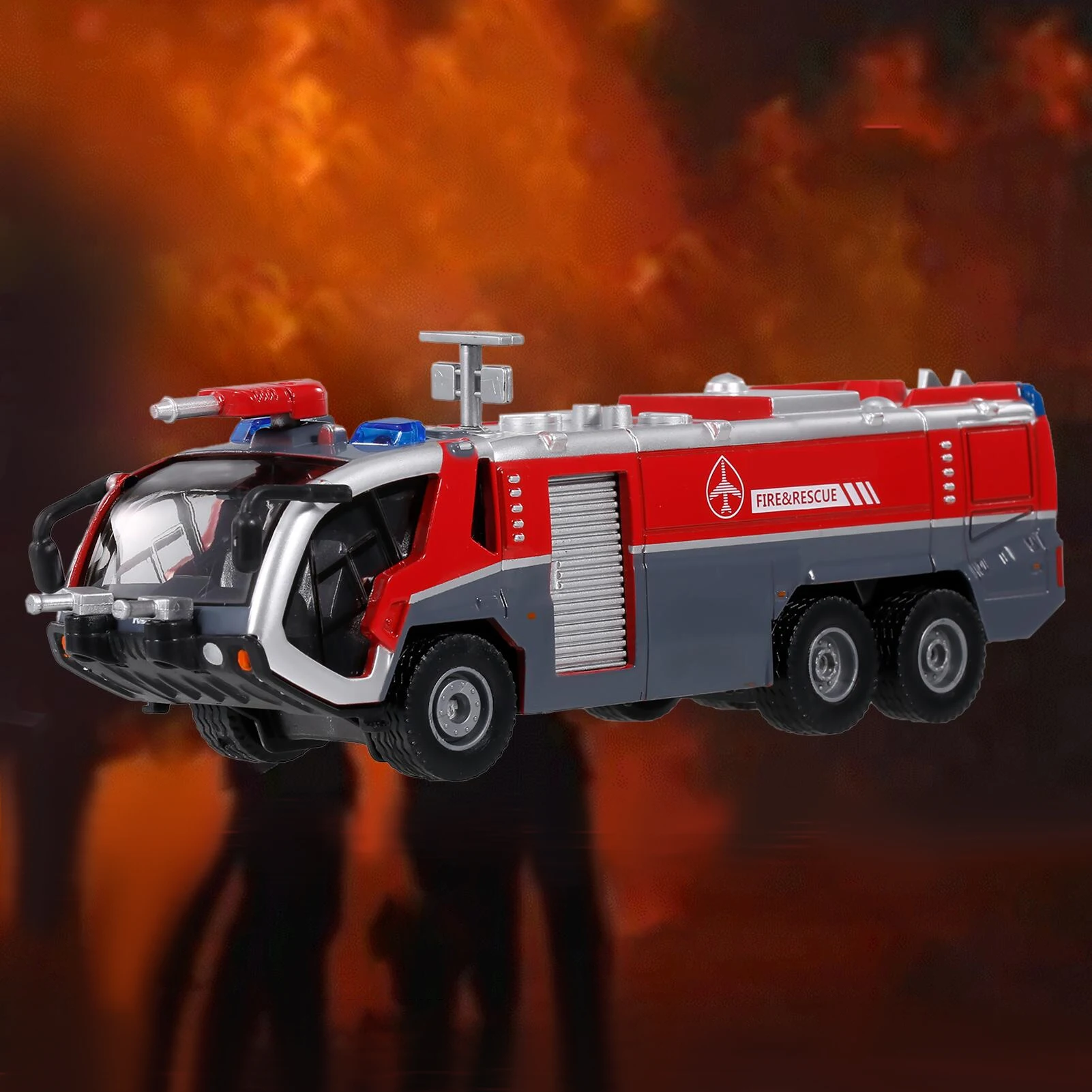 Модель автомобиля KDW 1/50 Металл Игрушка пожарная машина модель