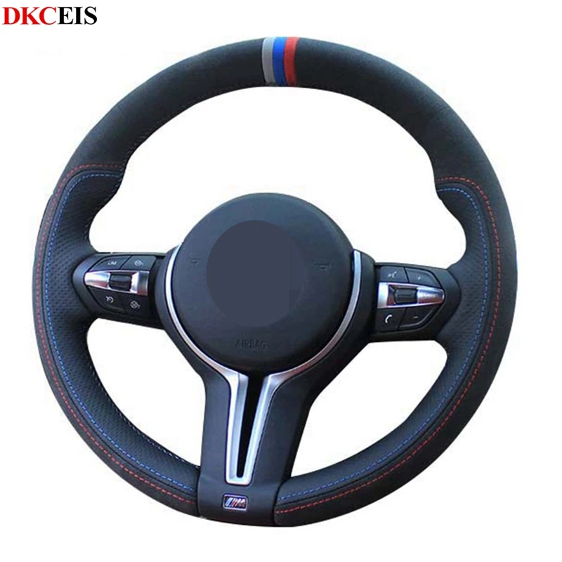 Чехол рулевого колеса автомобиля для BMW M Sport F34 F31 F30 F10 F11 F07 X1 X2 X3 F25 F32 F33 F36 F39 F48 DIY