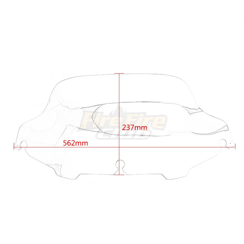 Ветровой экран на лобовое стекло 8 дюймов для Harley Touring Electra Street Glide FLHX FLHT 1996 2013