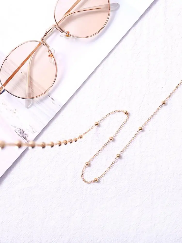 Glasses Chain Women Men Eyewear Accessories Stainless Steel 70CM Eyeglass Chains Sunglasses Reading Beaded Glasses Chain
