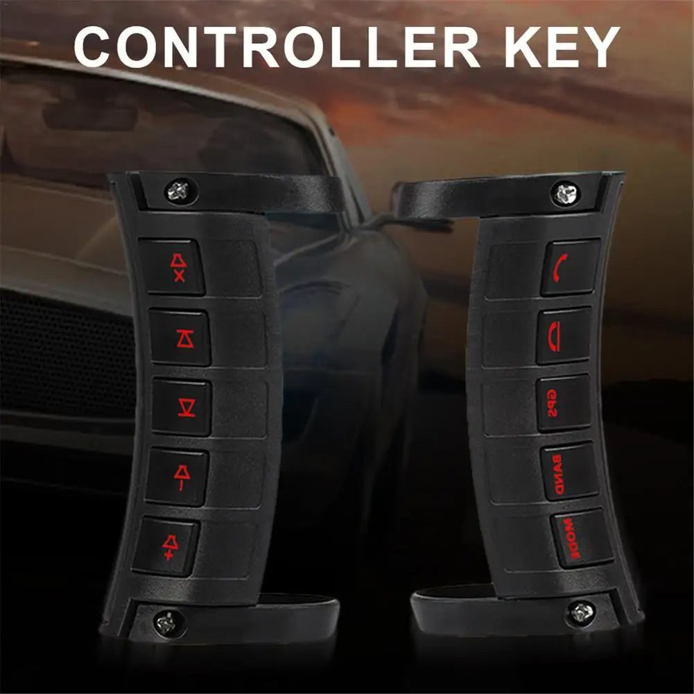 

Luminous Car Steering Wheel Button Remote Control For GPS Navigation DVD 10 Button Android Universal Wireless Remote Control LED