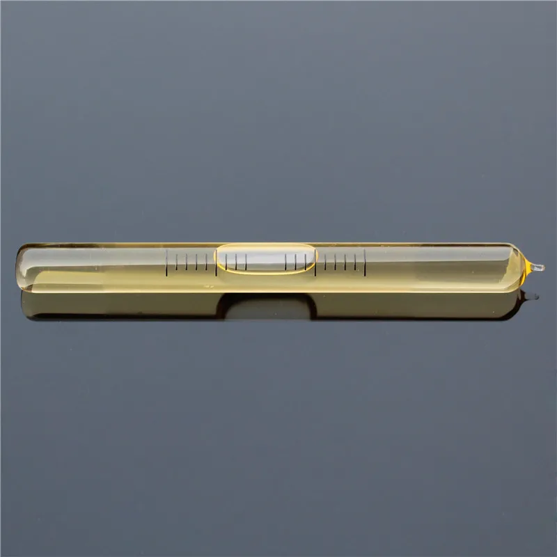 Пузырьковый пузырьковый уровень стеклянной трубки длинный стеклянный спиртовой