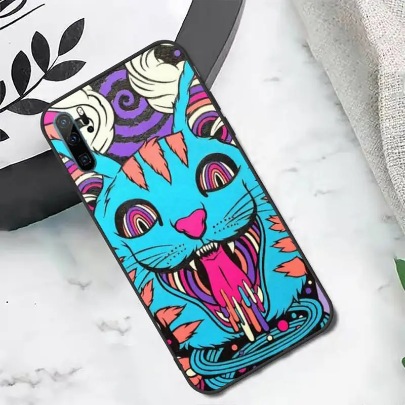 

Colourful Psychedelic Trippy Art Phone Case For Huawei P20 P30 P40 lite Pro P Smart 2019 Mate 10 20 Lite Pro Nova 5t