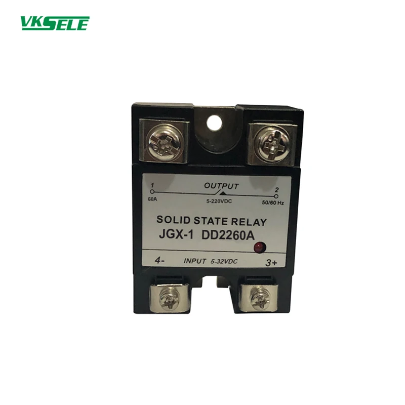 

Black color JGX-1 DD2260A dc to dc 60 amp solid state relay