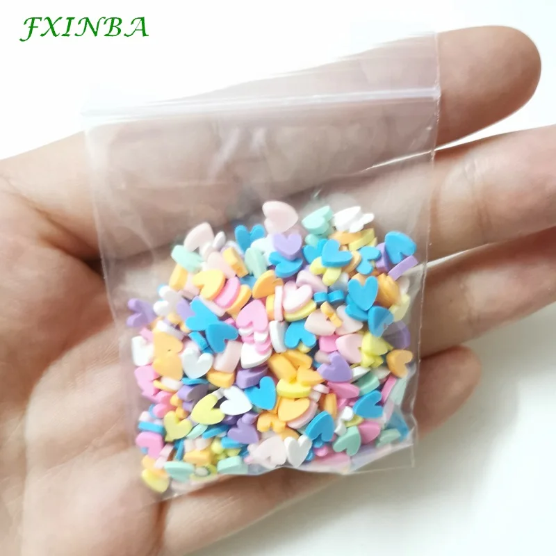 FXINBA 10 г Fimo амулеты дополнение разбрызгивает слизь наполнитель пушистая клейкая масса Игрушки слизь Поставки аксессуары глина DIY ломтики торта десерт