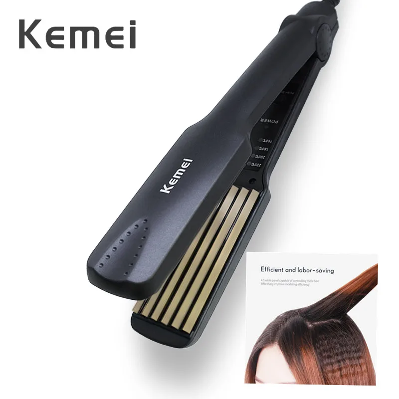 Kemei электрические бигуди для волос Профессиональный выпрямитель утюжок бытовой