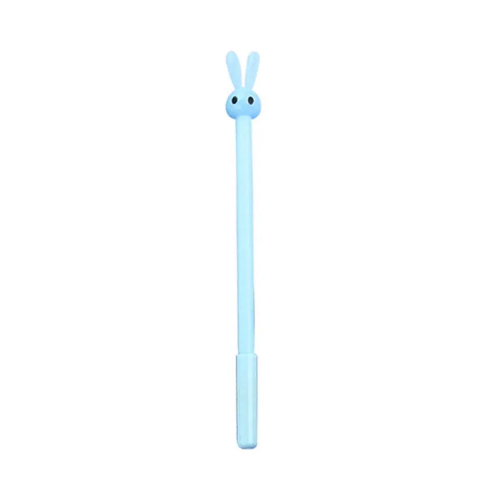 

Creative Cartoon Stationery Cute Long Ears Rabbit Jelly Neutral Pen Black Student Supplies Signature Pen