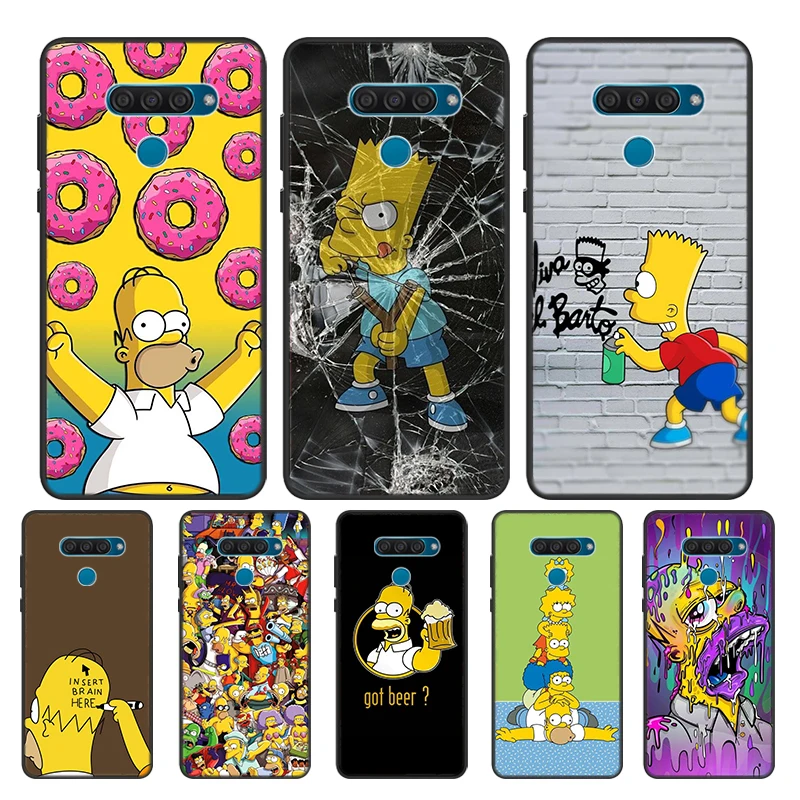 Чехол Cool The Simpsons для Google Pixel 6 Pro 5 5A 4 4A XL чехол LG Q60 V60 V50 V50S V40 V35 V30 черный мягкий