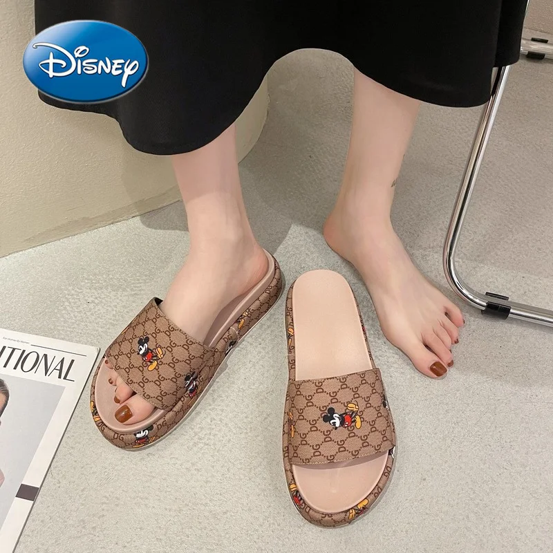 

Disney Mickey Mouse Women's Shoes Slip-on Sandals and Platform Sandals