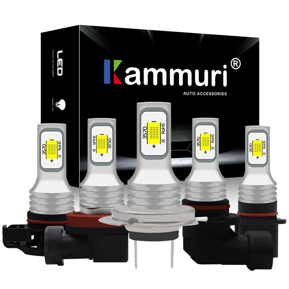 2 шт. светодиодные противотуманные фары Canbus H8 H11 H7 H1 H3 H16 5202 HB4 9005 HB3 H10 P13W PSX24W PSX26W h27