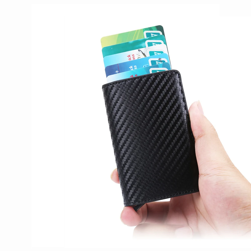 Анти Rfid Id держатель для карт чехол женщин кожаный бумажник мужской кошелек монет