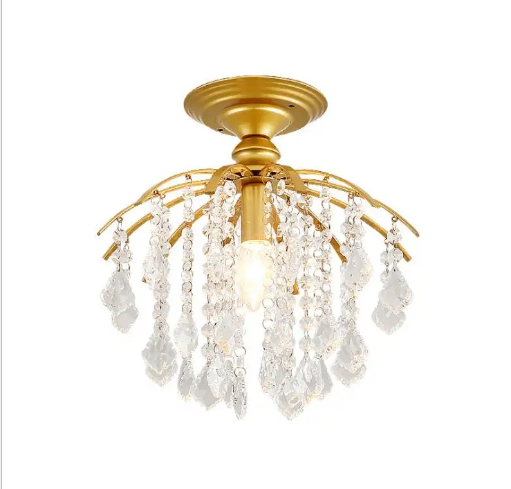 Modern Nordic Crystal Chandelier Lighting 40W Luxury Gold Ceiling Chandeliers For Living Room Lighting Staircase Lamp Home Decor