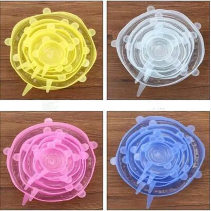 Силиконовые приспособления для пищевых продуктов 6 шт. универсальные