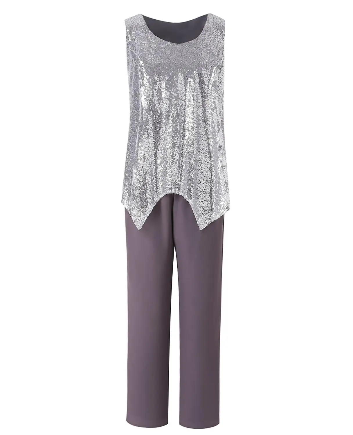 Женские серебряные блестки Свободный Топ пышное платье для матери невесты