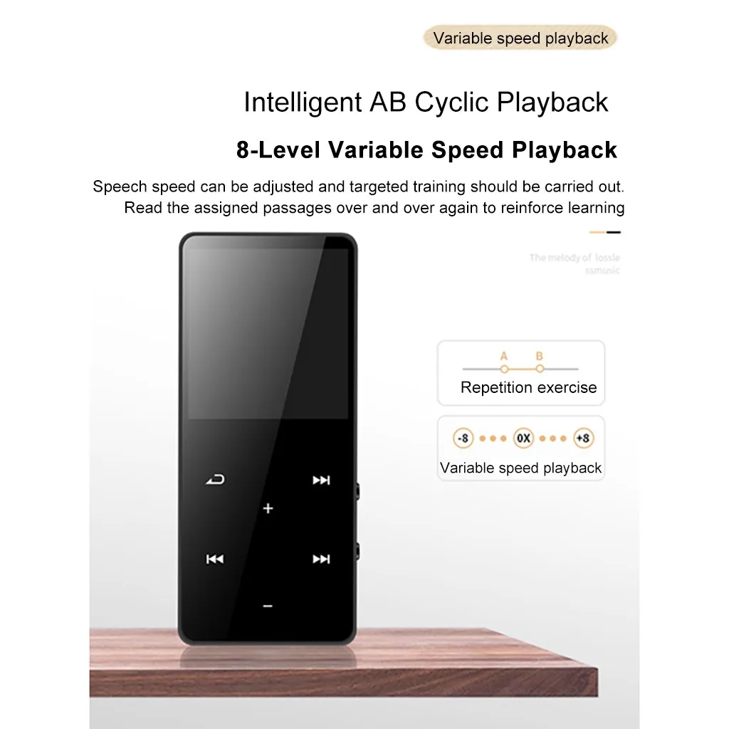 2019 беспроводной мини MP3-плеер с Bluetooth 4 Гб FM-радио сенсорная клавиша спортивные