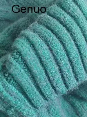 

Twist Thick Sweater Cardigan Women Loose Mid-length Spring Lazy Wind Casual Single-breasted Straight Wool Knitted Sweater Z202