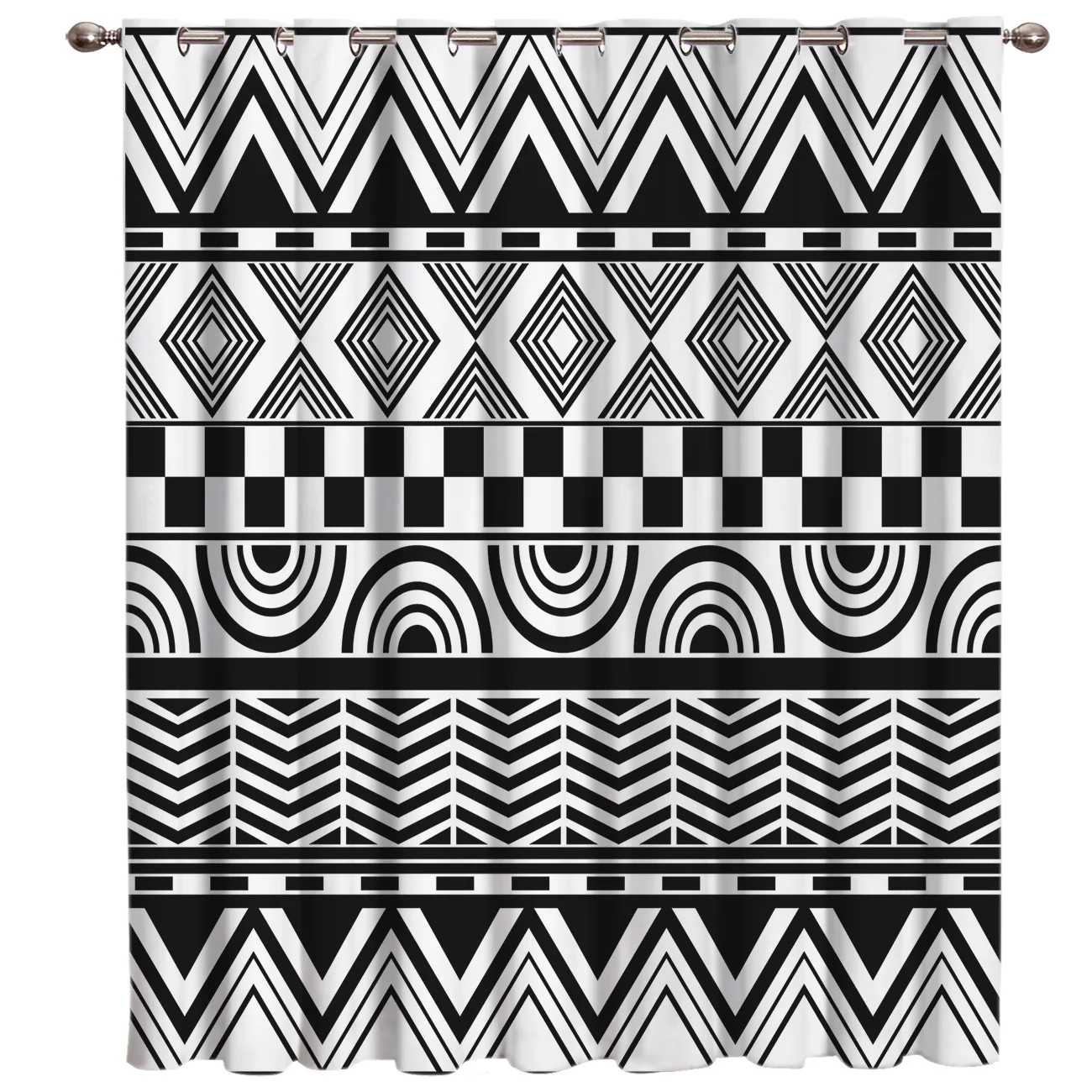 Шикарные стильные и этнические узоры Navajo Tuo черно белого цвета абстрактные