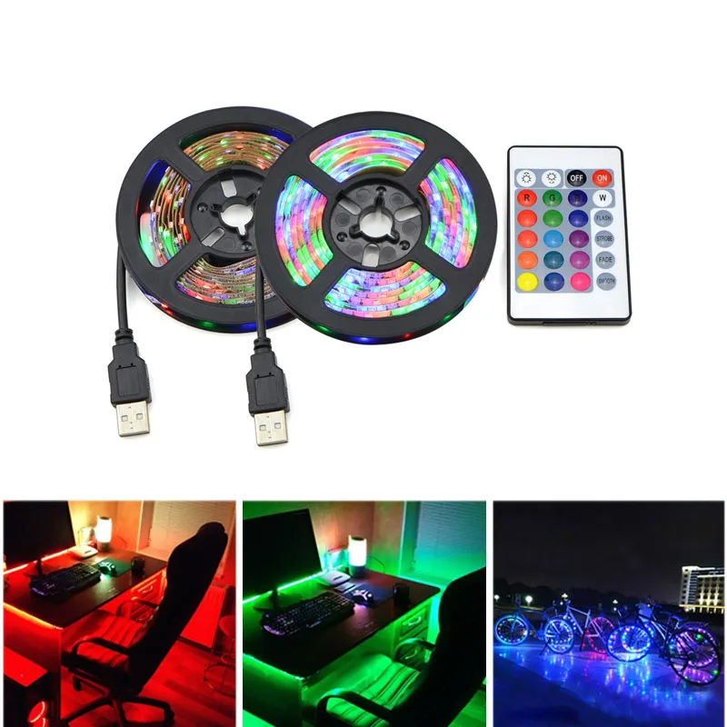 Светодиодная лента Cocina RGB 1-5 м 24 кнопки | Лампы и освещение