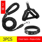 1,5 м 2 м канат капроновый круглый Светоотражающий поводок со шлейками на воротнике и большим поводок для проводов с удобной ручкой