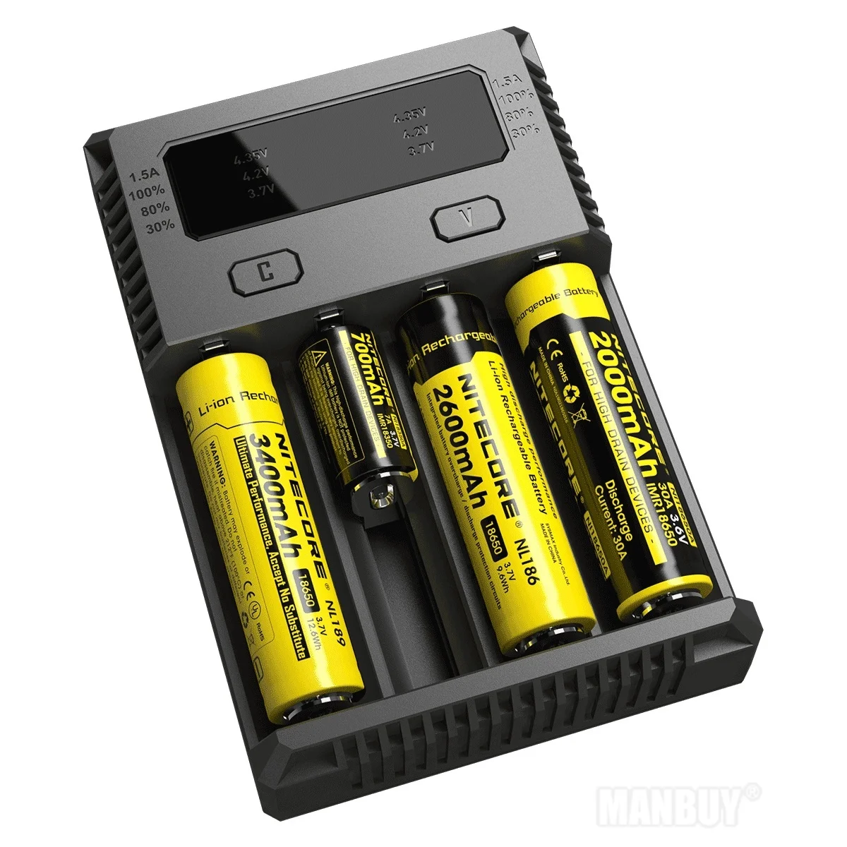 Новинка 2022 Nitecore новый аккумулятор I4 автоматический выбор тока IntelliCharger IMR Ni-MH/Ni-CD