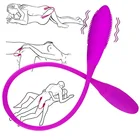 Женский мастурбатор с двойной головкой яйца, фаллоимитатор, Стимулятор клитора для пары, Мощный вибратор для точки G, анальная Вагина, секс-игрушки для взрослых