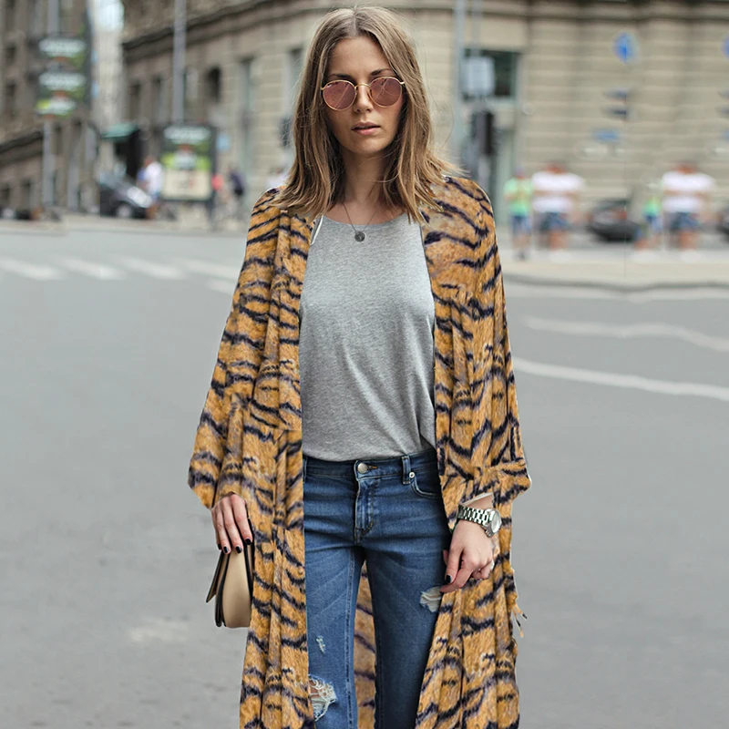 Женское летнее шифоновое кимоно кардиган 2020 модные повседневные свободные