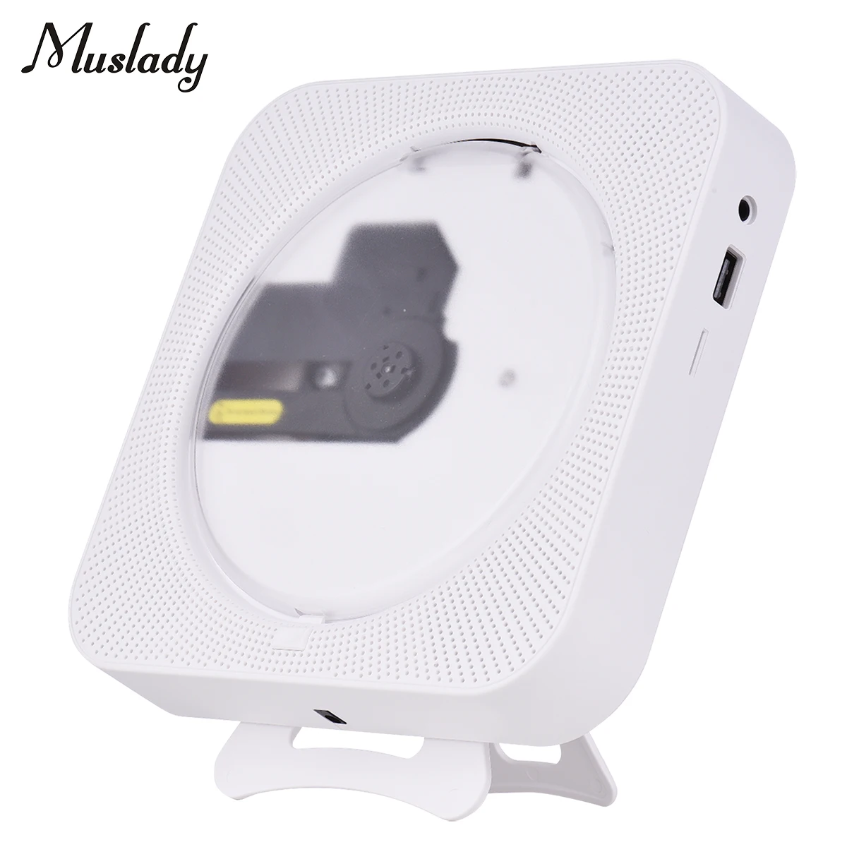 

Muslady CD-дорожка CD-плеер, устанавливается на стене, Cd-плеер с Пылезащитная крышка светодиодный Дисплей 6 режимов FM радио A-B повторить дистанцио...