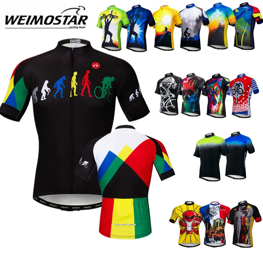 

Mens Cycling Jersey MTB Summer Short Sleeve Sportswear Team Racing Sport Top Shirt Biking Running Bicycle Bike Sweatshirt CF0107
