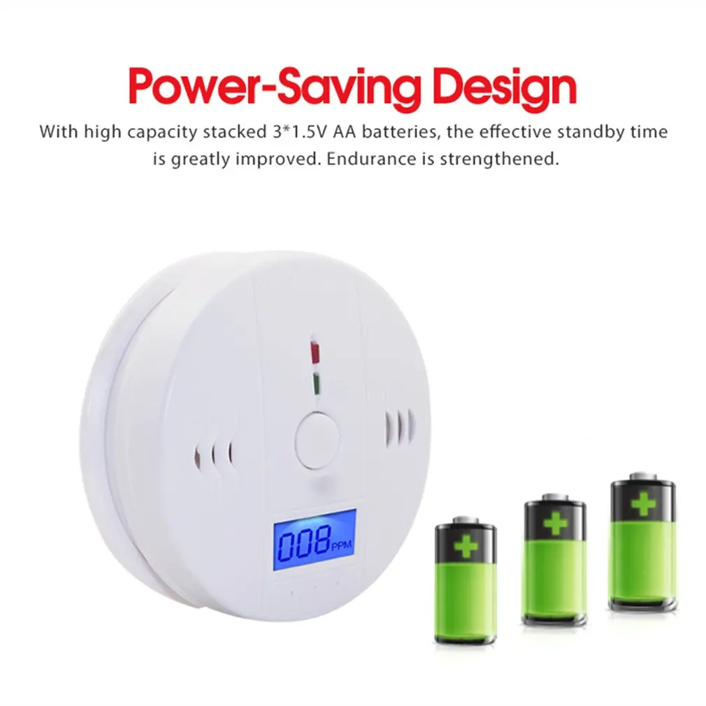 Profession Home Safety CO Carbon Monoxide Poisoning Smoke Gas Sensor Warning Alarm Detector LCD Displayer Kitchen | Инструменты