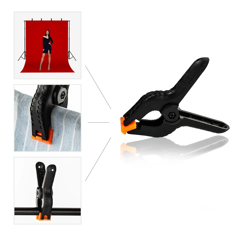 12/10/6 шт. 6 см фото сверхмощные муслиновые хомуты Фотофон Стенд клип фиксированный