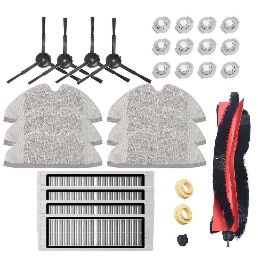

Detachable Main brush Hepa Filter Mop cloth Side brush for Xiaomi vacuum 1st roborock s50 s51 s55 E35 T60 T61 roborock 2 Parts