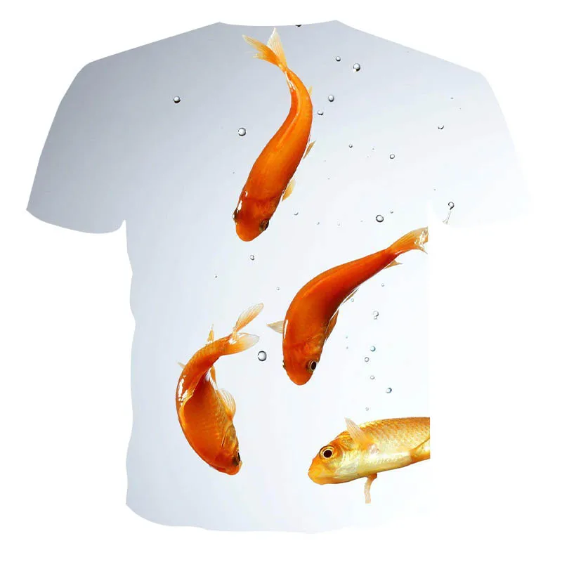 

NewSummer boys/girls/children's favorite goldfish series T-shirts, cool and comfortable style leading fashion short-sleeved tops