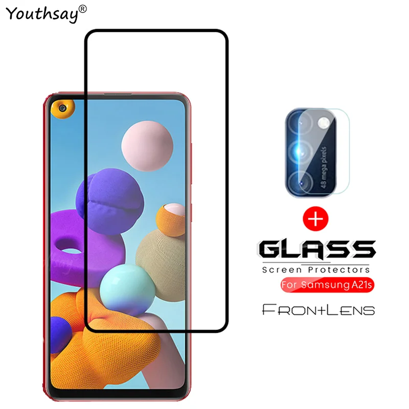 

For Samsung Galaxy A12 Glass Screen Camera Protector Film Glass For Samsung A12 A21s A51 A42 M51 M31S A52 Glass For Galaxy A21s