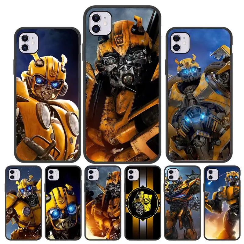 

Bumblebee Transformer Car Phone Case For Iphone 5 SE 2020 6 6s 7 8 plus X Xr XS 11 12 Mini Pro Max Fundas Cover