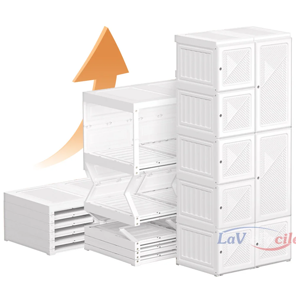 

Портативный Шкаф | Цельный шкаф с бесплатной установкой | Простой шкаф для экономии места | Шкаф для хранения