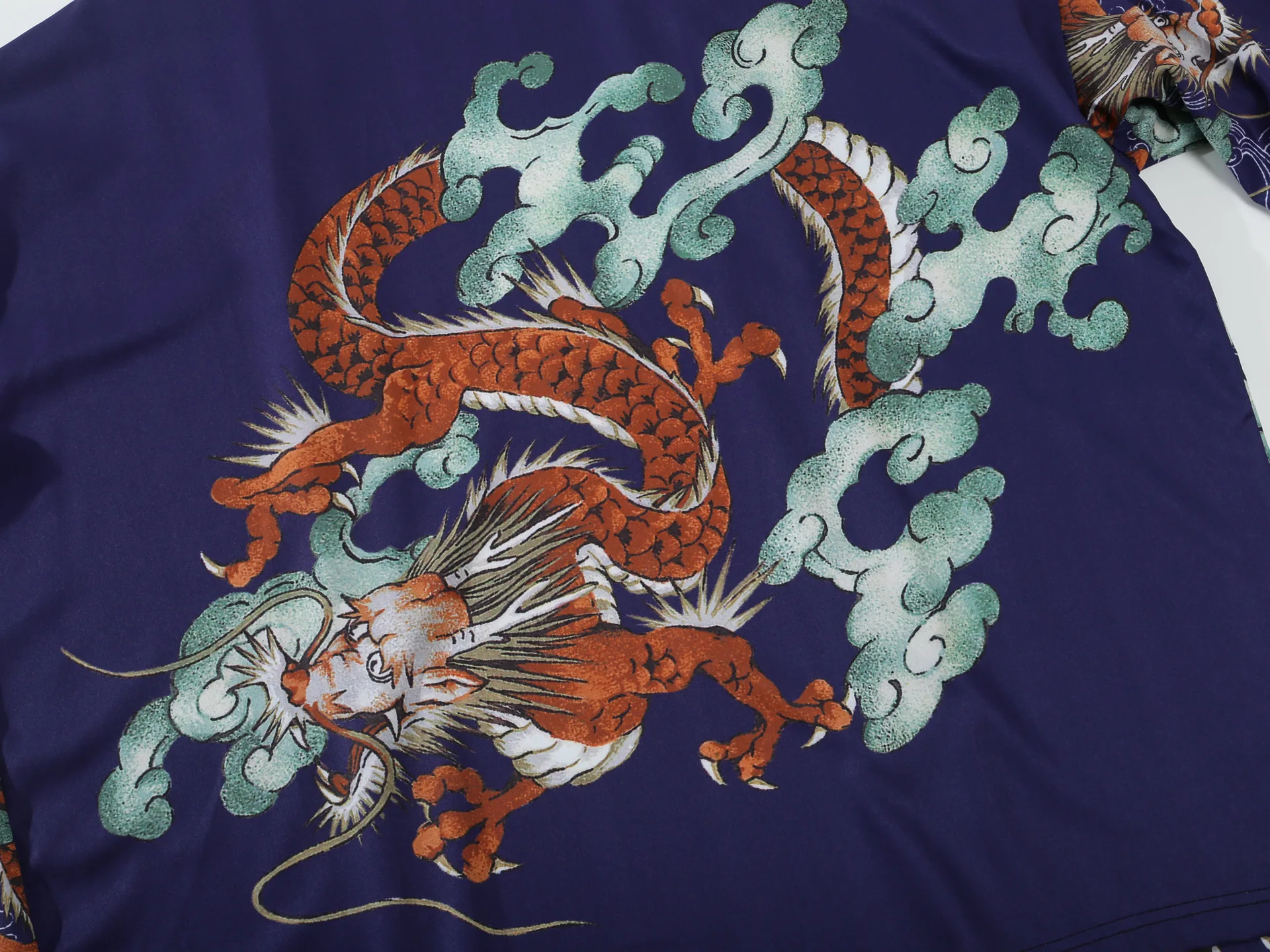 Юката с китайским драконом для мужчин и женщин модный кардиган свободная блузка