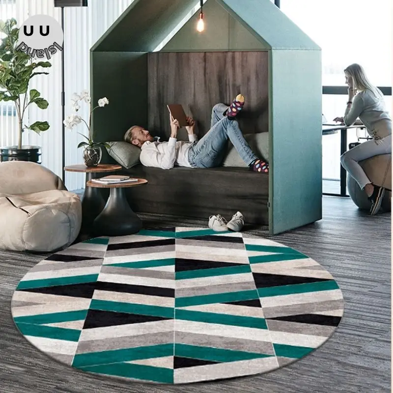 

3d Carpet Nordic Carpet Lounge Rug Soft Carpet For Kids Room Modern Bedroom Carpet Round Carpets For Large Living Room Play Mat