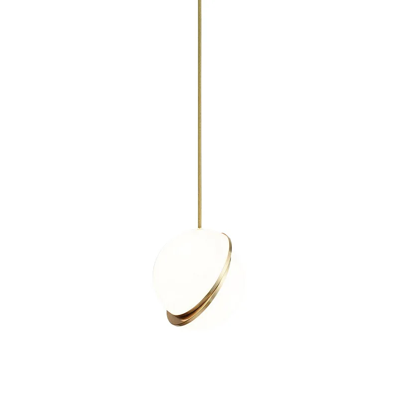 

Nordic Modern Creative Golden Glass Chandelier Bar Coffee Shop Bedhead Ceiling Light Dining Room Decoration Pendant Light