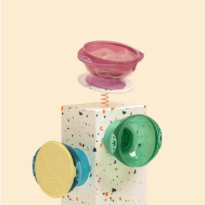 

New arrival children's suction cup, straw bowl, anti-splashing baby food supplement feeding tableware baby