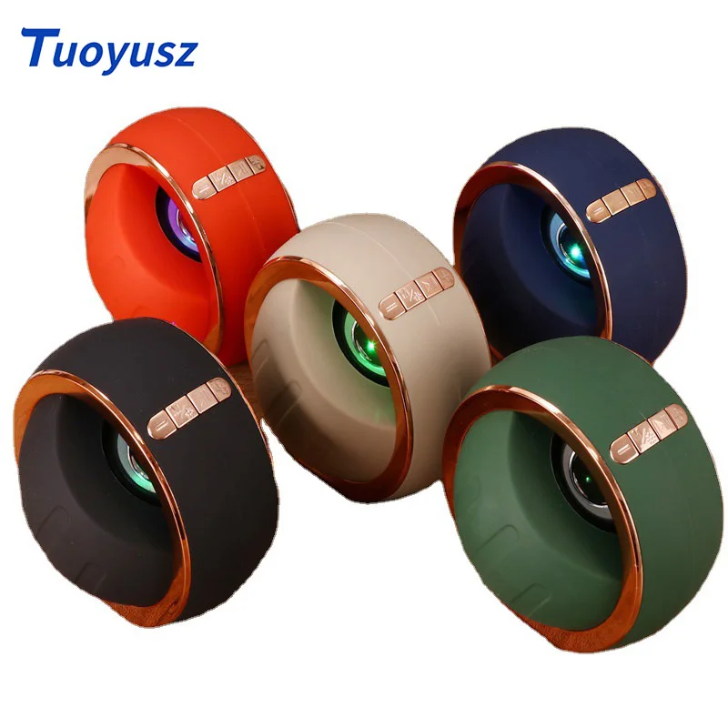 

Новая беспроводная Bluetooth-колонка, мини-сабвуфер, колонка с цветсветильник, радио, подключаемый плеер, Портативное аудио