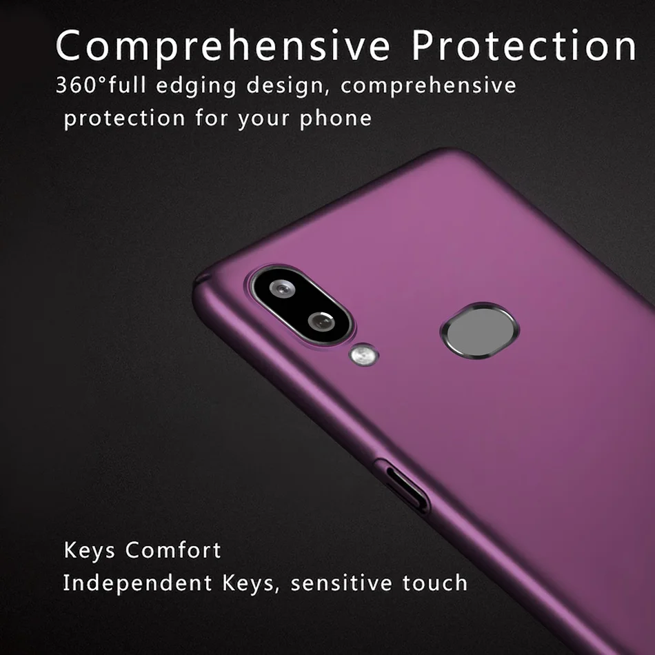Чехол для Samsung A10s 2019 жесткая пластиковая матовая задняя крышка чехол телефона Galaxy