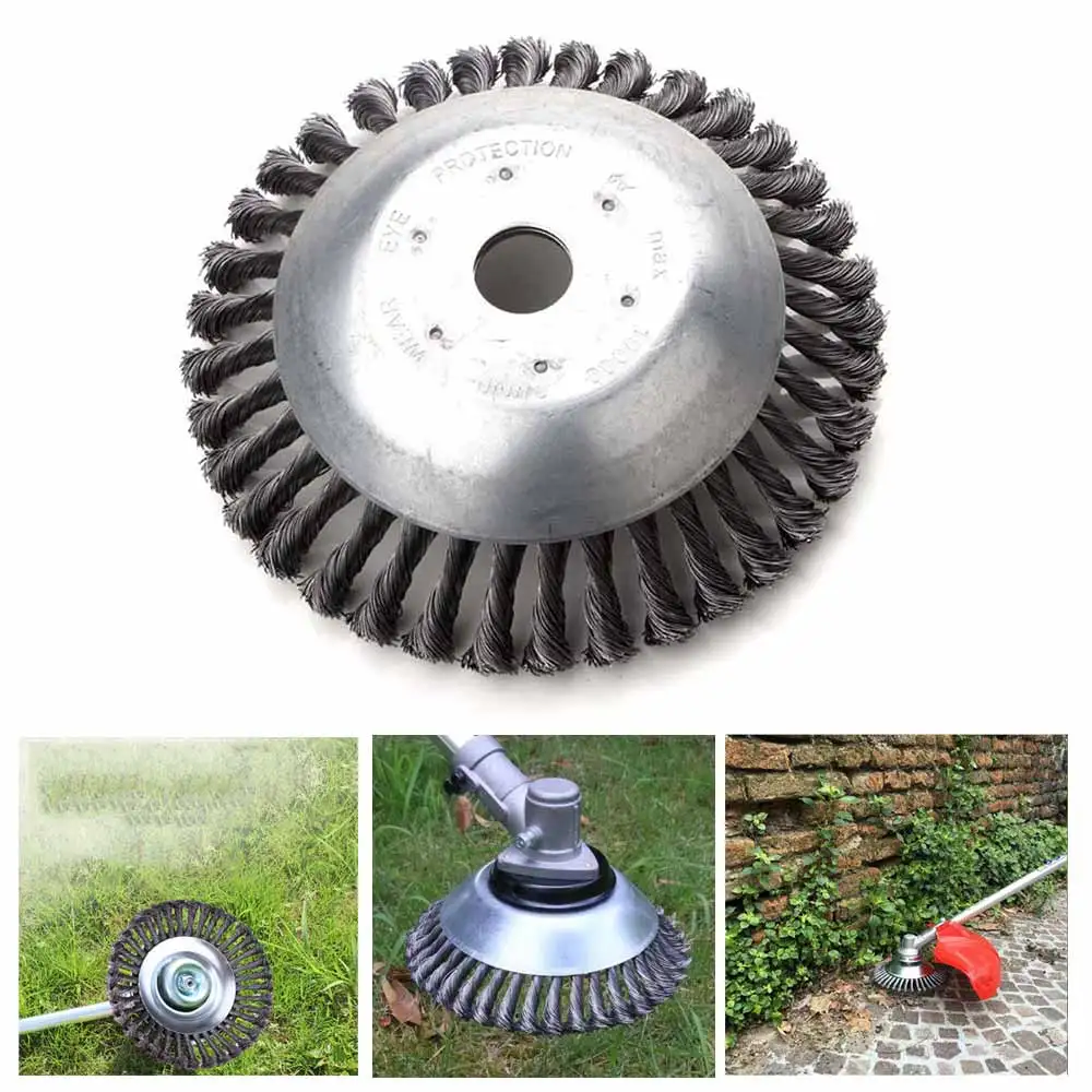 

Steel Wire Grass Trimmer Head Rounded Edge Weed Trimmer Head Grass Brush Removal Grass Tray Plate For Lawnmower
