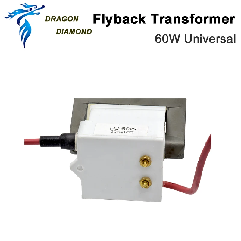 2 шт./лот Двойной лазерный трансформатор высокого напряжения Flyback Катушка зажигания для 60 Вт CO2 Запчасти для лазерного питания