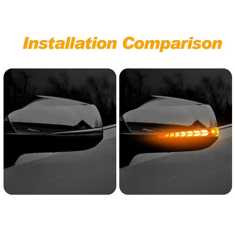 

For Toyota Alphard 30 Series 2015-2019 LED Side Mirror Turn Signal Light Flowing Turn light+Daytime Running Light+Welcome Lamp