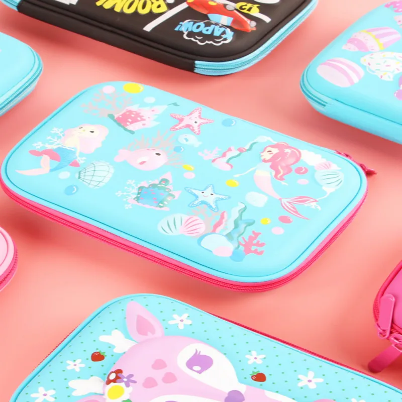 Симпатичный футляр для карандашей Единорог большой емкости Пенал Kawaii Trousse Scolaire