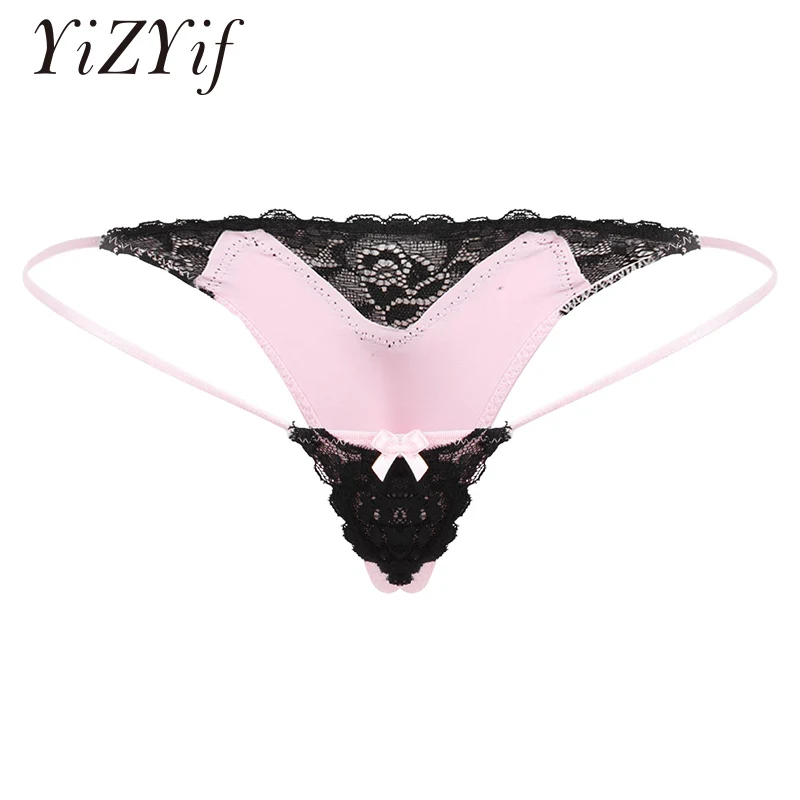 Женские атласные трусики стринги гладкие шелковистые атласное нижнее белье