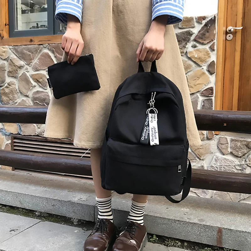 Модный однотонный женский рюкзак, школьная сумка для подростков, рюкзак Mochilas, женский рюкзак, рюкзак