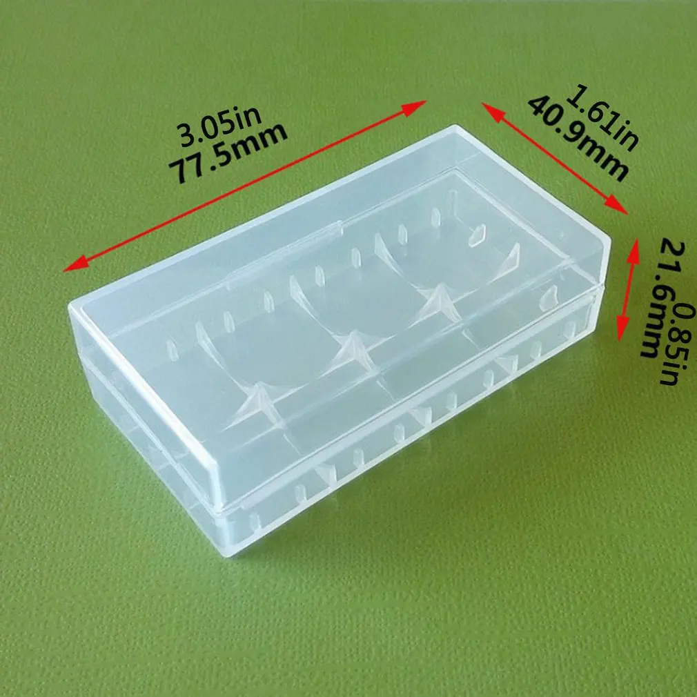 

Clear Colorful Battery Storage Case Holder Organizer For 18650 Battery Storage Case For 18650 Or CR123A Battery