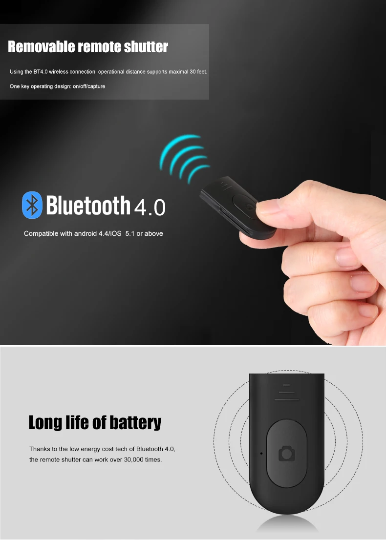 Bluetooth монопод 3 в 1 штатив для Xiaomi Redmi Note Huawei iPhone 11 XR 7 8 Plus смартфонов Samsung|Штативы| |